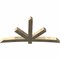 Ekena Millwork Alberta Rough Sawn Timber Gable Bracket, Douglas Fir, 96"W x 52"H x 6"D x 6"F, 13/12 Pitch GBW096X52X0606ALB00RDF - alternate 2